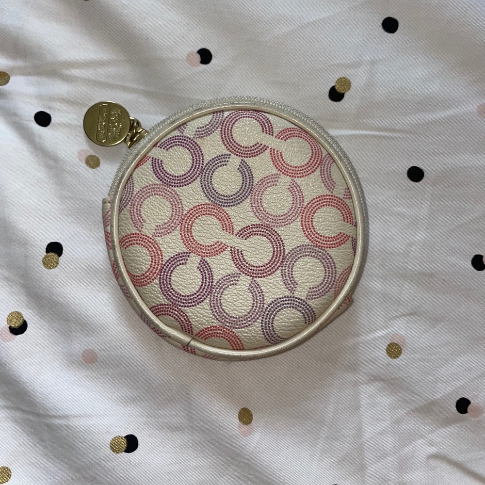 Coach colorful coin purse
